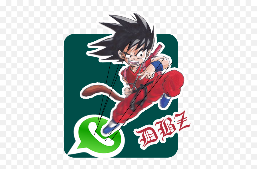 Free Goku Stickers Whatsappu200f - Dbz Wastickerapps Apk 100000 Png,Whatsapp Iphone Icon