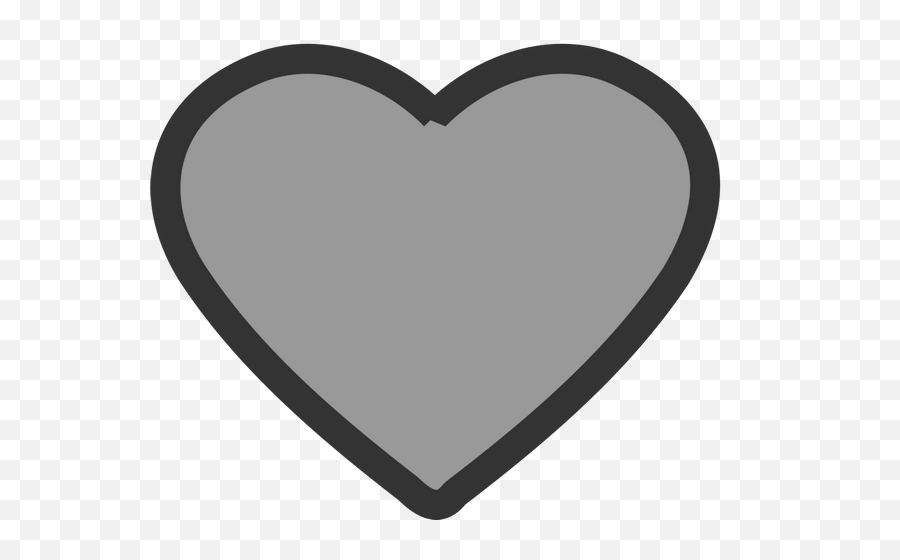 Vector Image Of Thick Blue Heart Icon Free Svg - Grey Heart Png,Heart Icon Transparent