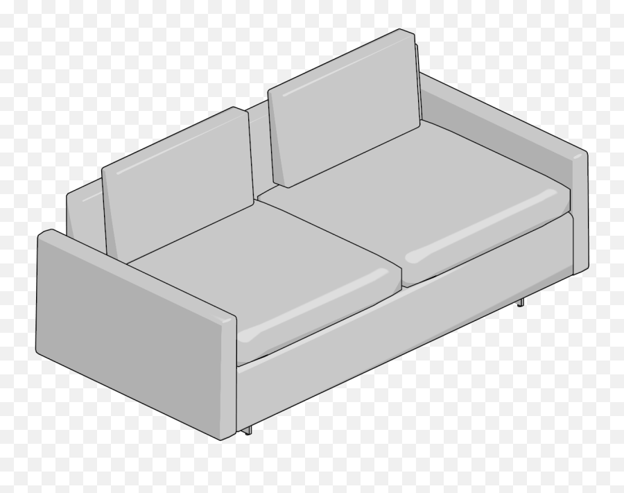 Auto Cad 3d Furniture Model Downloads - Steelcase Loveseat Png,Sofa Transparent