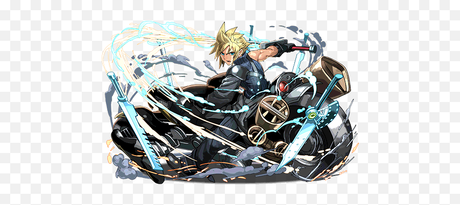 Cloud Strife - Puzzles And Dragons Cloud Png,Cloud Strife Png
