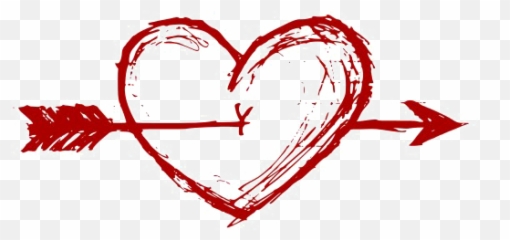 Heart Arrow Free Png Image Arts - With An Through It Png