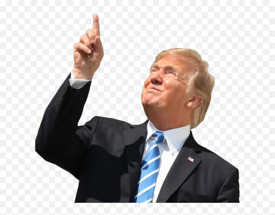 Trump Pointing While Staring - Trump Pointing At Eclipse Png,Trump Transparent Background