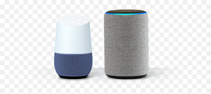 Amazon Alexa And Google Home - Google Home Amazon Echo Transparent Png,Google Home Png