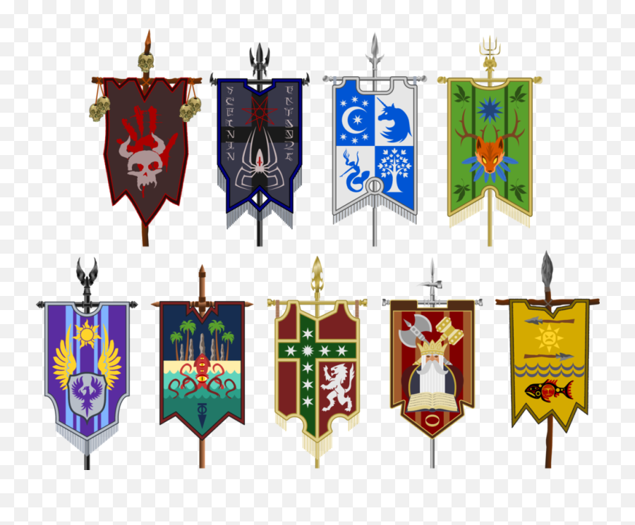 Download War Banners Of The Nine Nations By Theoriginalgi - Medieval Banner Png,Medieval Banner Png