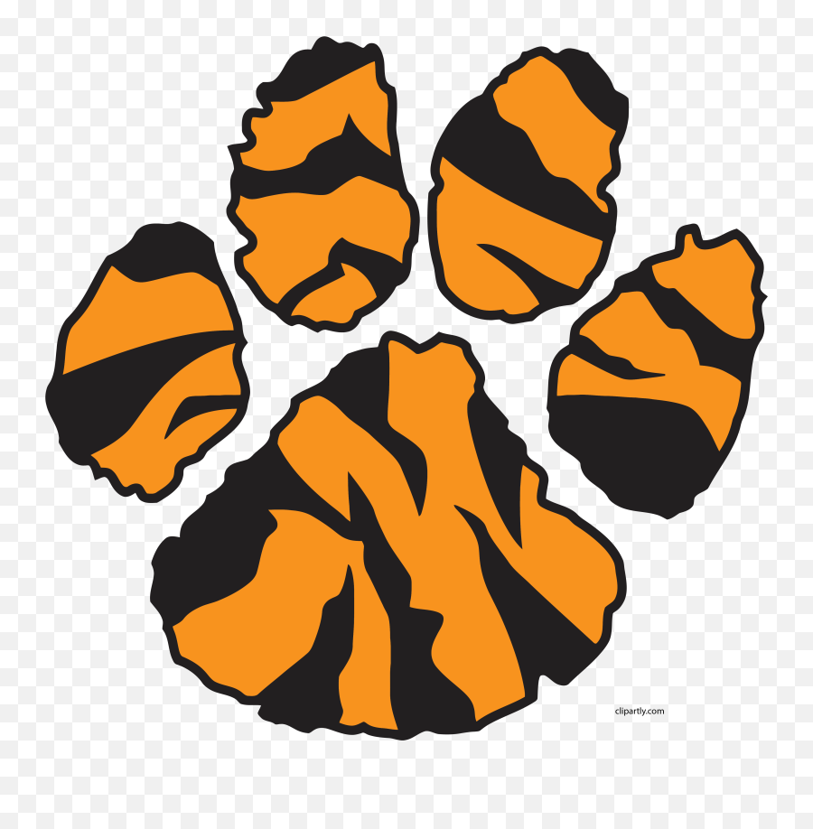 Download Hd Tiger Sweet Footprint Clipart Png - Tiger Paw Jim Corbett National Park Logo,Foot Print Png