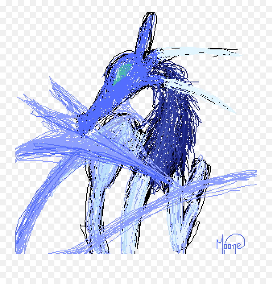 Pixilart - Blue Dragon By Moone101 Illustration Png,Blue Dragon Png