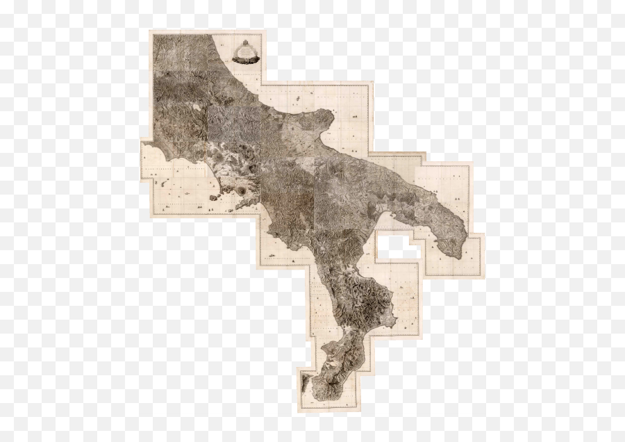 1808 Compiled Map Of Southern Italy Scale 1 114000 - Atlas Png,Map Scale Png