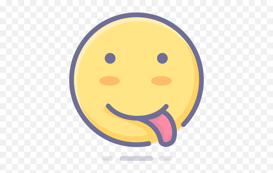 Emoji Emoticon Face Food Savoring - Smiley Png,Food Emoji Png