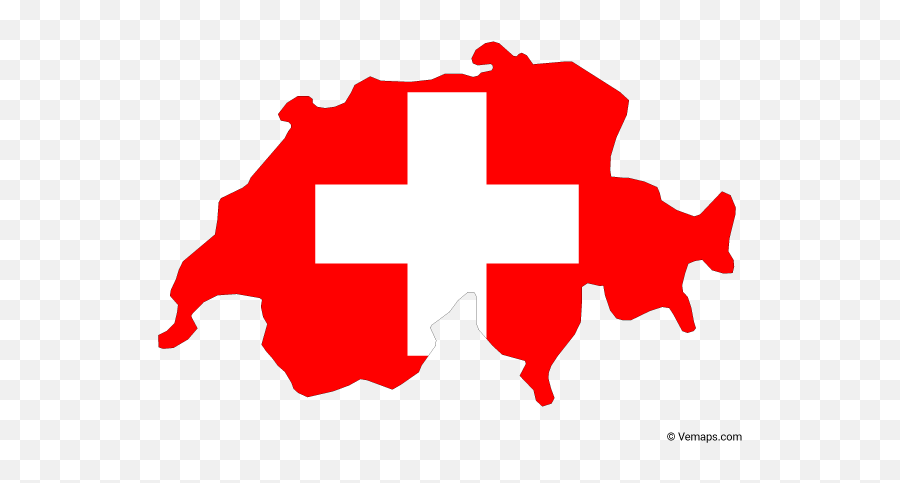 Vector Maps Of Switzerland Free - Flag Map Of Switzerland Png,Oman Flag Png