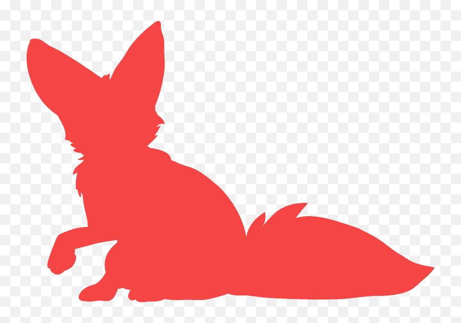 Download Transparent Fennec Fox Silhouette Hd Png - Fennec Fox Silhouette,Fennec Fox Png