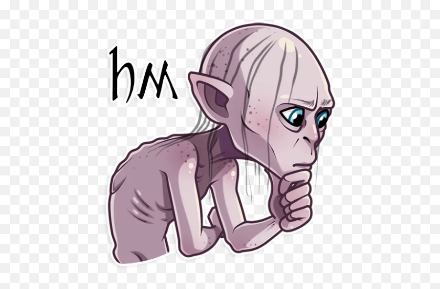 Sticker Maker - Gollum Gollum Sticker Telegram Png,Gollum Png