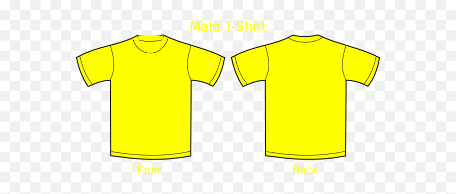 Download Hd T Shirt Yellow Plain Transparent Png Image - Plain T Shirt Color Yellow,Blank Tshirt Png