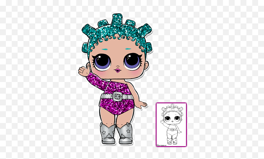Lol Surprise Doll Coloring Pages - Cosmic Queen Lol Surprise Png,Lol Surprise Logo
