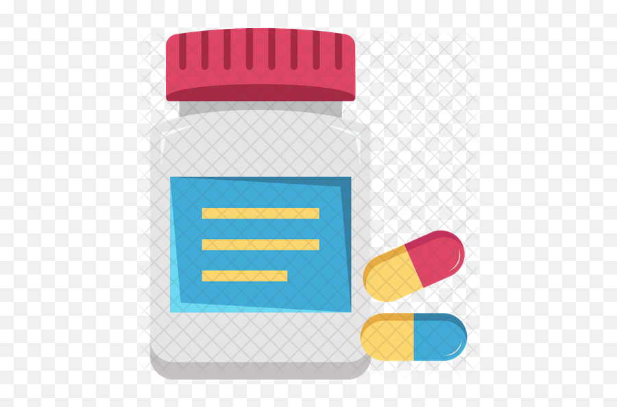 Pill Bottle Icon Of Flat Style - Pharmacy Png,Pill Bottle Png