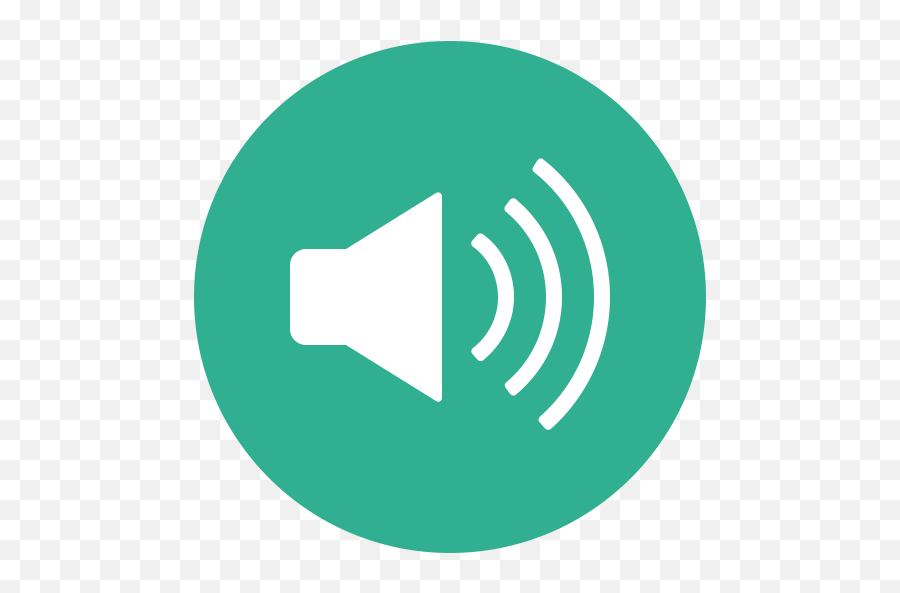 Circle Music Sound Speaker Volume Icon - Audio Icon White Png,Sound Png