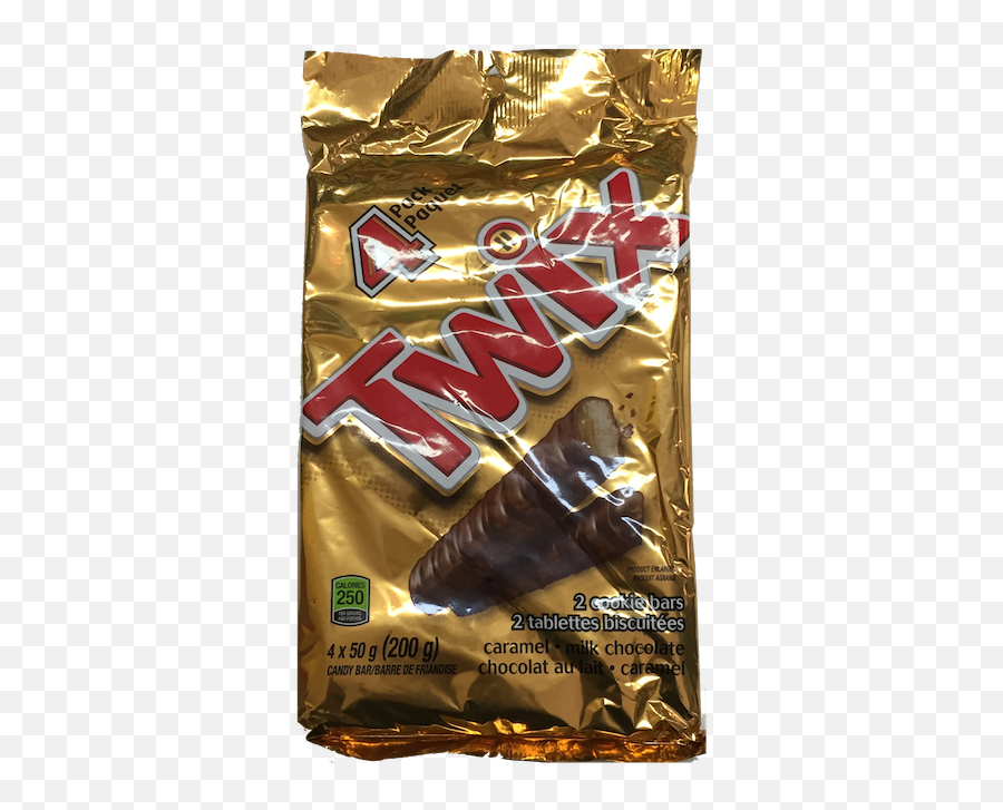 Twix 4x50g Bars - Chocolate Bar Png,Twix Png