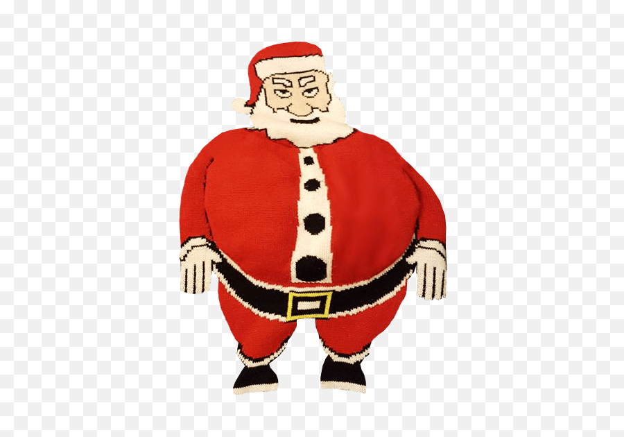 Download Fat Santa Transparent Background Christmas Png - Cartoon,Santa Beard Transparent Background