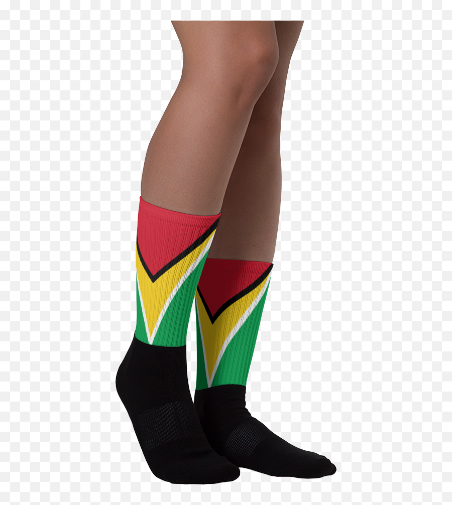 Guyana Flag - Art Print Socks Png,Guyana Flag Png