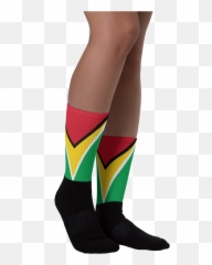 Guyana Flag - Art Print Socks Png,Guyana Flag Png
