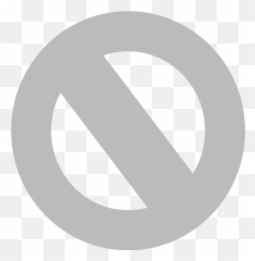 Gray Cross Out - Grey Crossed Out Circle Png,Crossout Png