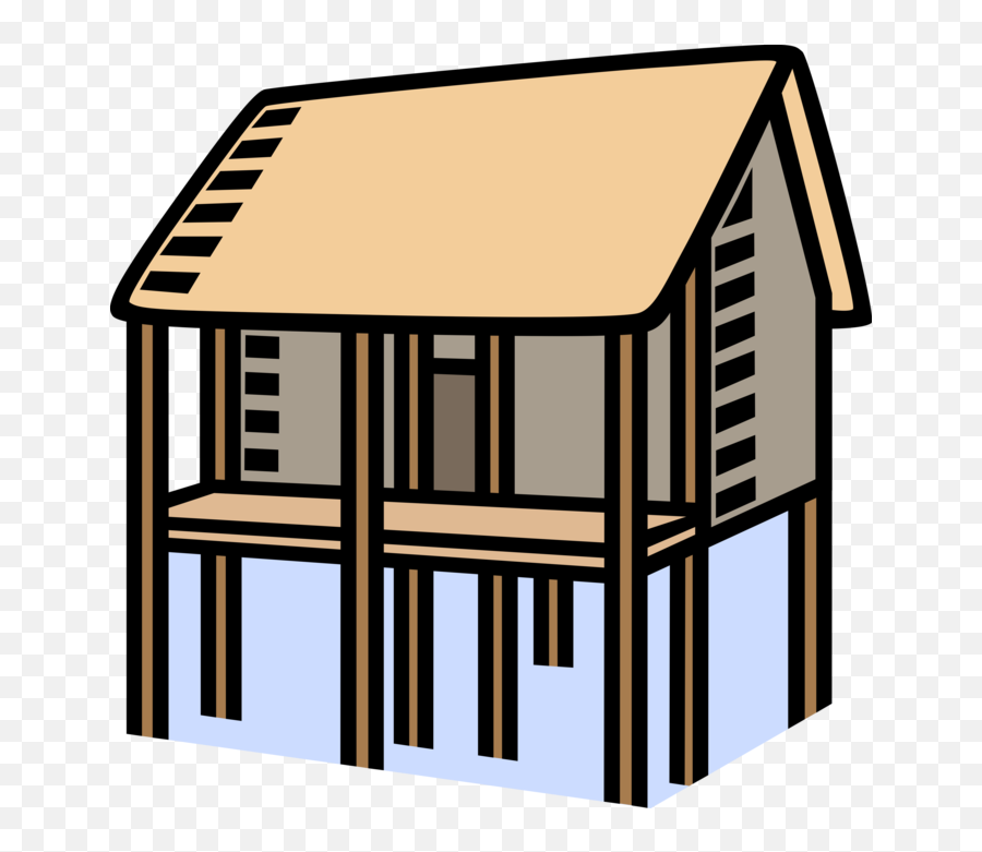 Clipart Houses Flooding - House On Stilts Png Transparent Stilt House Clip Art,Houses Png
