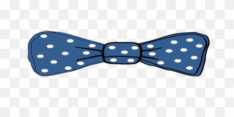 Bow Tie Blue With White Dots Clip Art - Vector Baby Bow Tie Clipart Png,White Dots Png