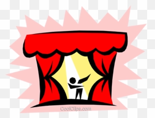 Theatre Curtains Royalty Free Vector Clip Art Illustration - Theatre Png,Theater Curtains Png