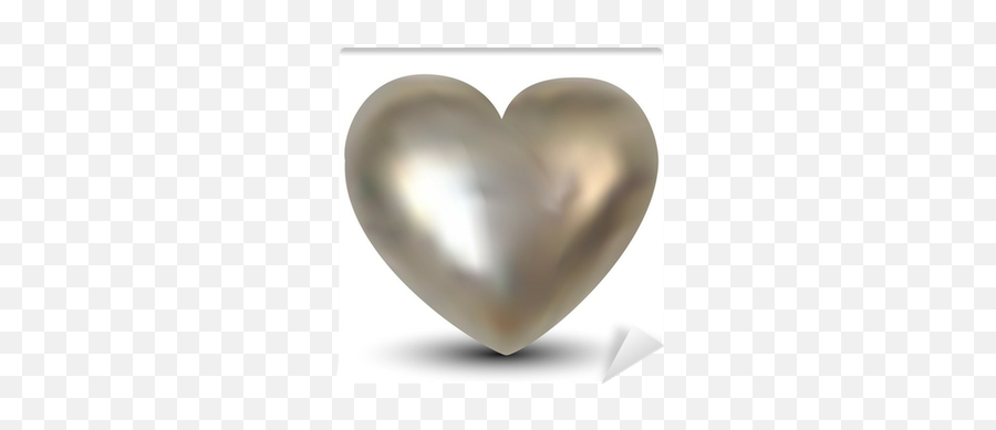 3d Silver Heart Wall Mural U2022 Pixers - We Live To Change Solid Png,Silver Heart Png