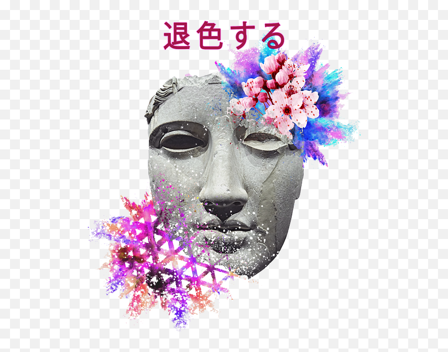 Aesthetic Vaporwave Marble Statue With - Aesthetic Vaporwave Greek Statues Png,Vaporwave Statue Transparent