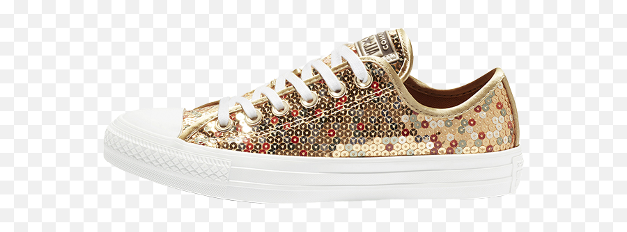 gold sequin chucks