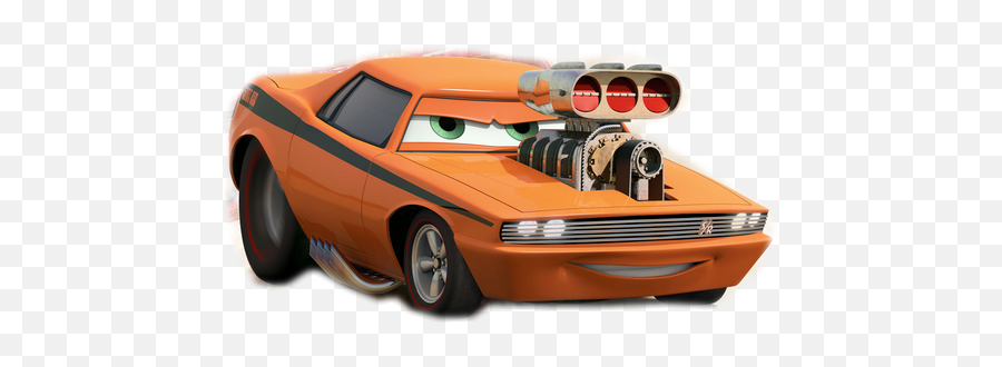 Orange Car From The Movie Cars Png Official Psds - Dodge Challenger Movie Cars,Cars Png
