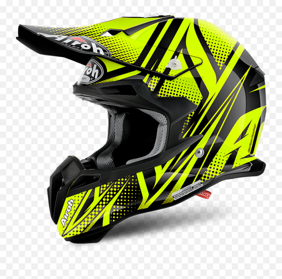 Off - Road Helmet Airoh Terminator 21 S Cleft Yellow Airoh Terminator Cleft Png,Icon Airframe Review