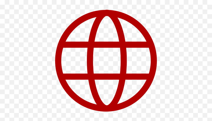 Red Internet Icon Png Symbol - Circle Web Icon Png,Red Phone Icon Png