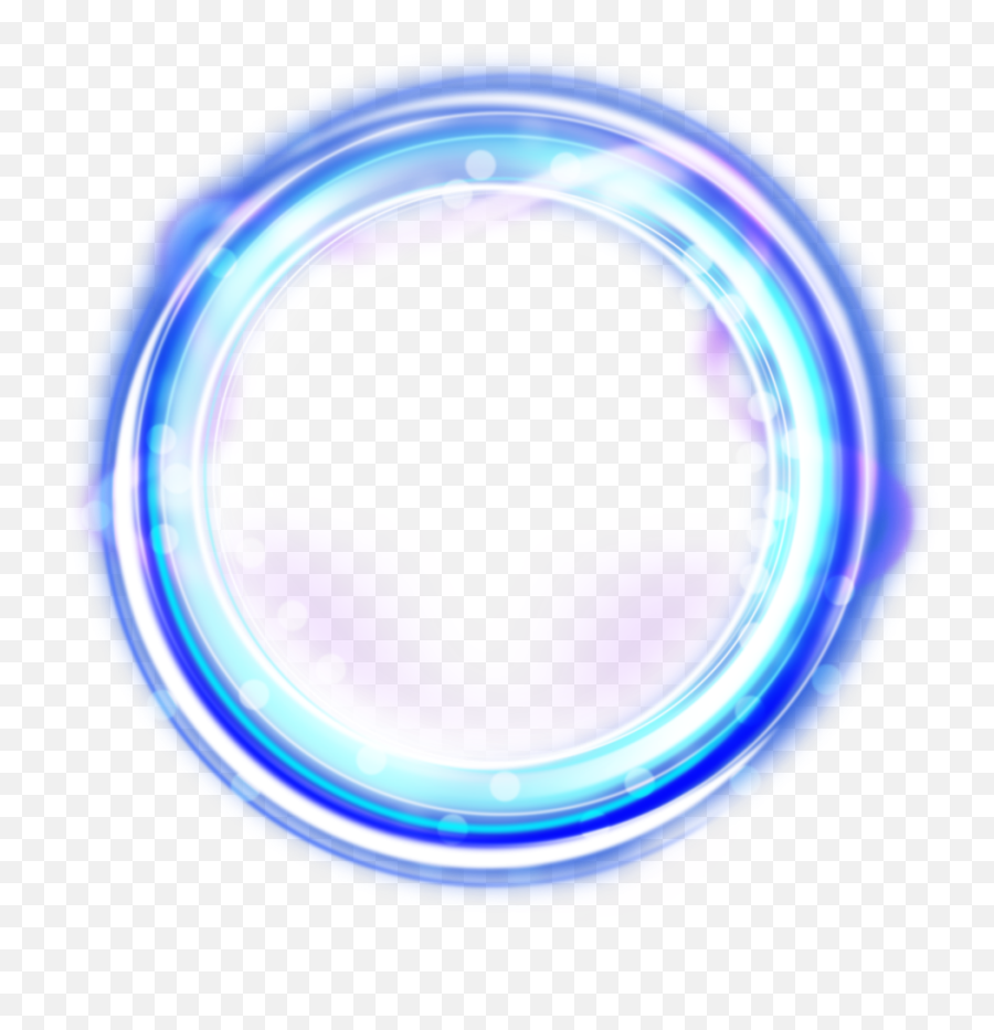 Lights - Blue Circle Frame Png,Light Effect Transparent