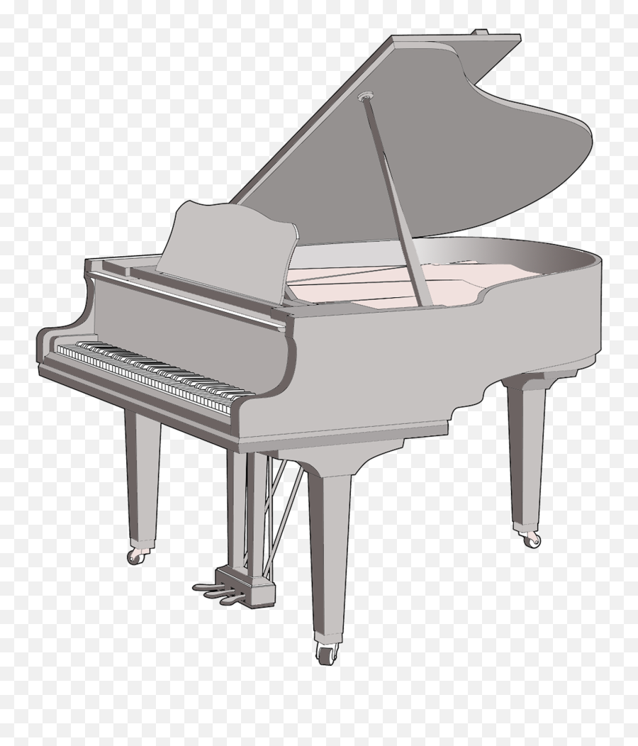 Grand Piano Sizes - Piano Png,Grand Piano Png