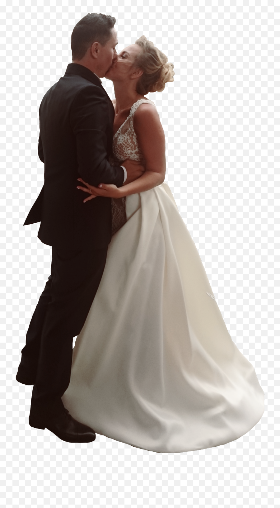 People Wedding Couple Kiss - Bride Png,Married Couple Png