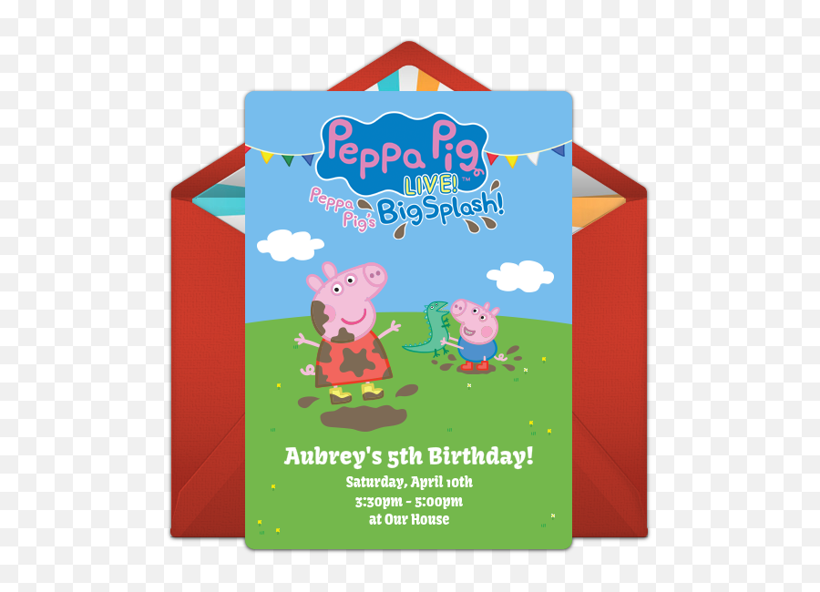 Houses Clipart Peppa Pig Transparent Free - Peppa The Pig Invitations Png,Peppa Pig Png