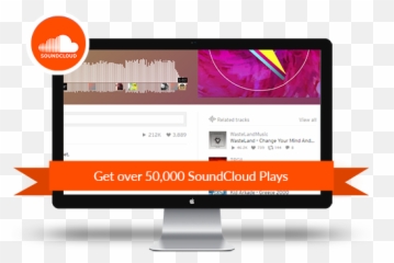 Buy 50000 Soundcloud Plays - Computer Monitor Png,Soundcloud Icon Transparent