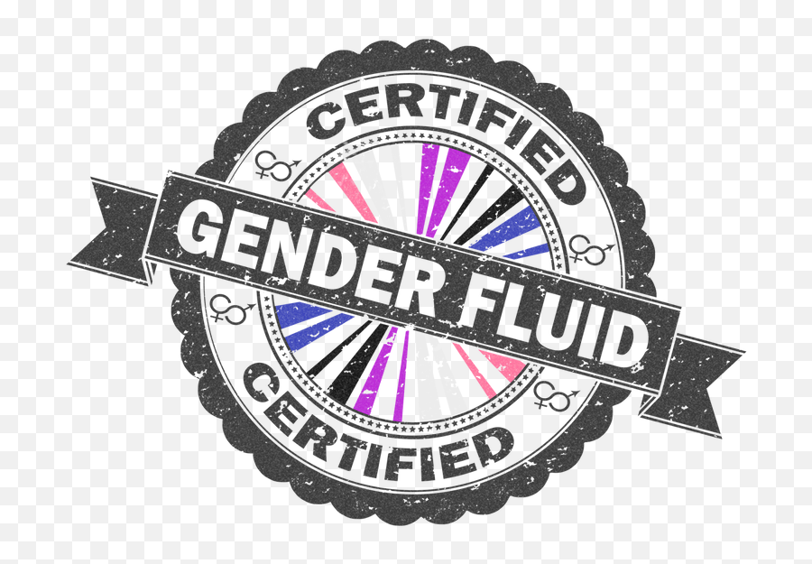 Certified Gender Fluid Stamp - Live Loud Graphics Dot Png,Genderfluid Icon