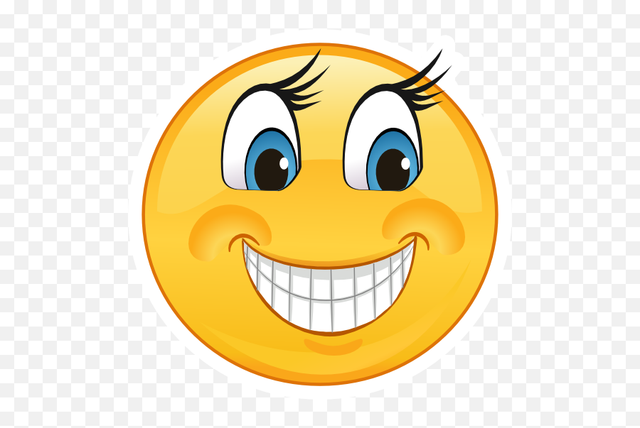 Crazy Smiling Emoji Sticker - Emoji Crazy Smile Clipart Png,Smile Emoji Transparent