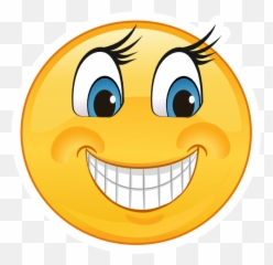 Crazy Smiling Emoji Sticker - Smile Clipart png