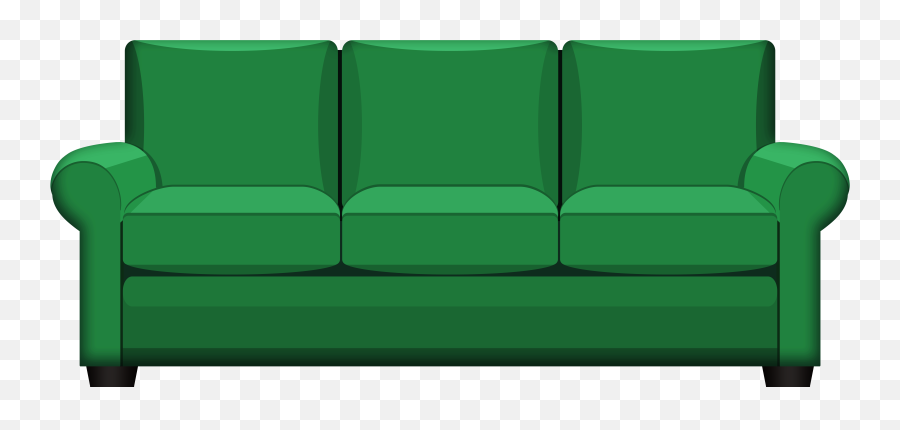 Green Couch Clipart - Loveseat Png,Couch Transparent Background