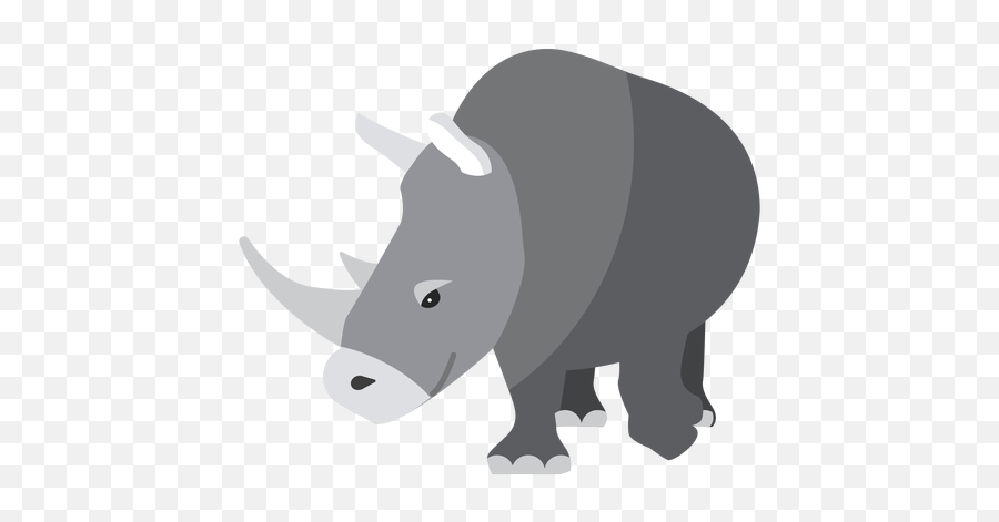 Rhinoceros Rhino Horn Flat - Rhino Vector Png,Rhino Png