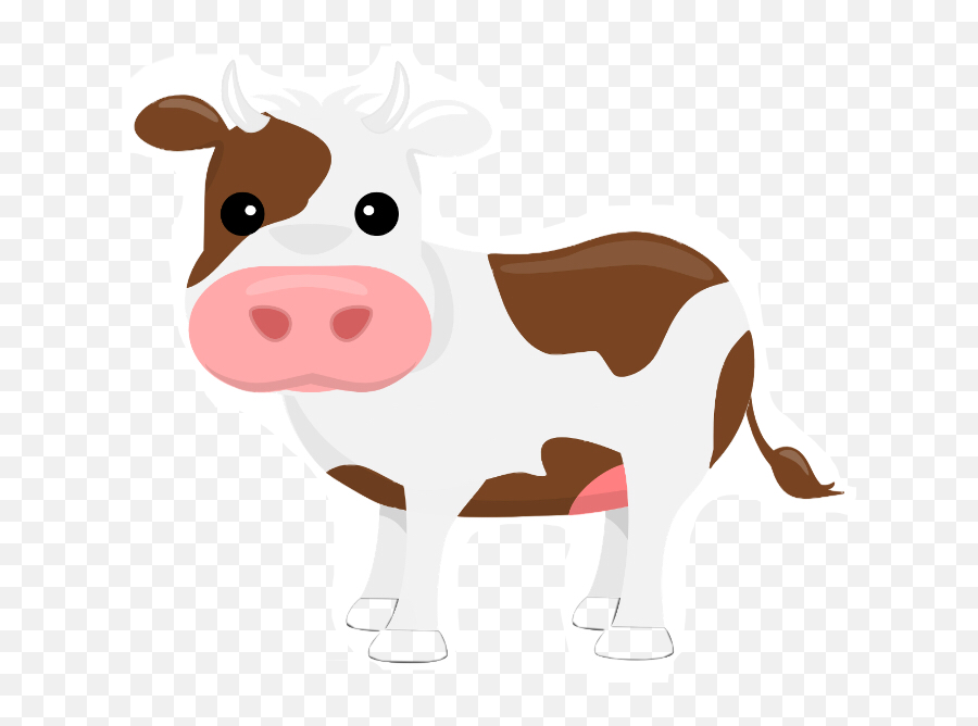 Cattle Clipart Png - Clipart Transparent Cow Png,Cow Emoji Png
