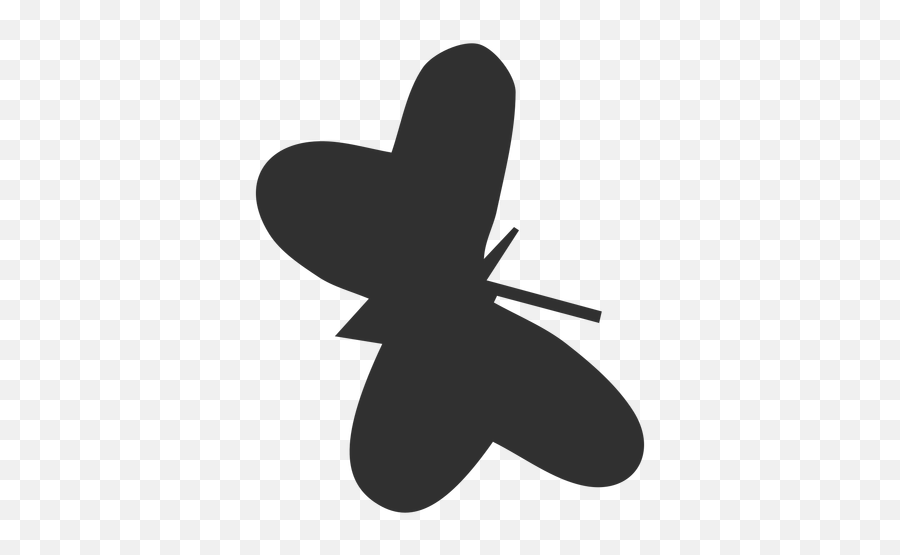 Simplistic Butterfly Flying Silhouette - Transparent Png Insect,Butterfly Logo Png