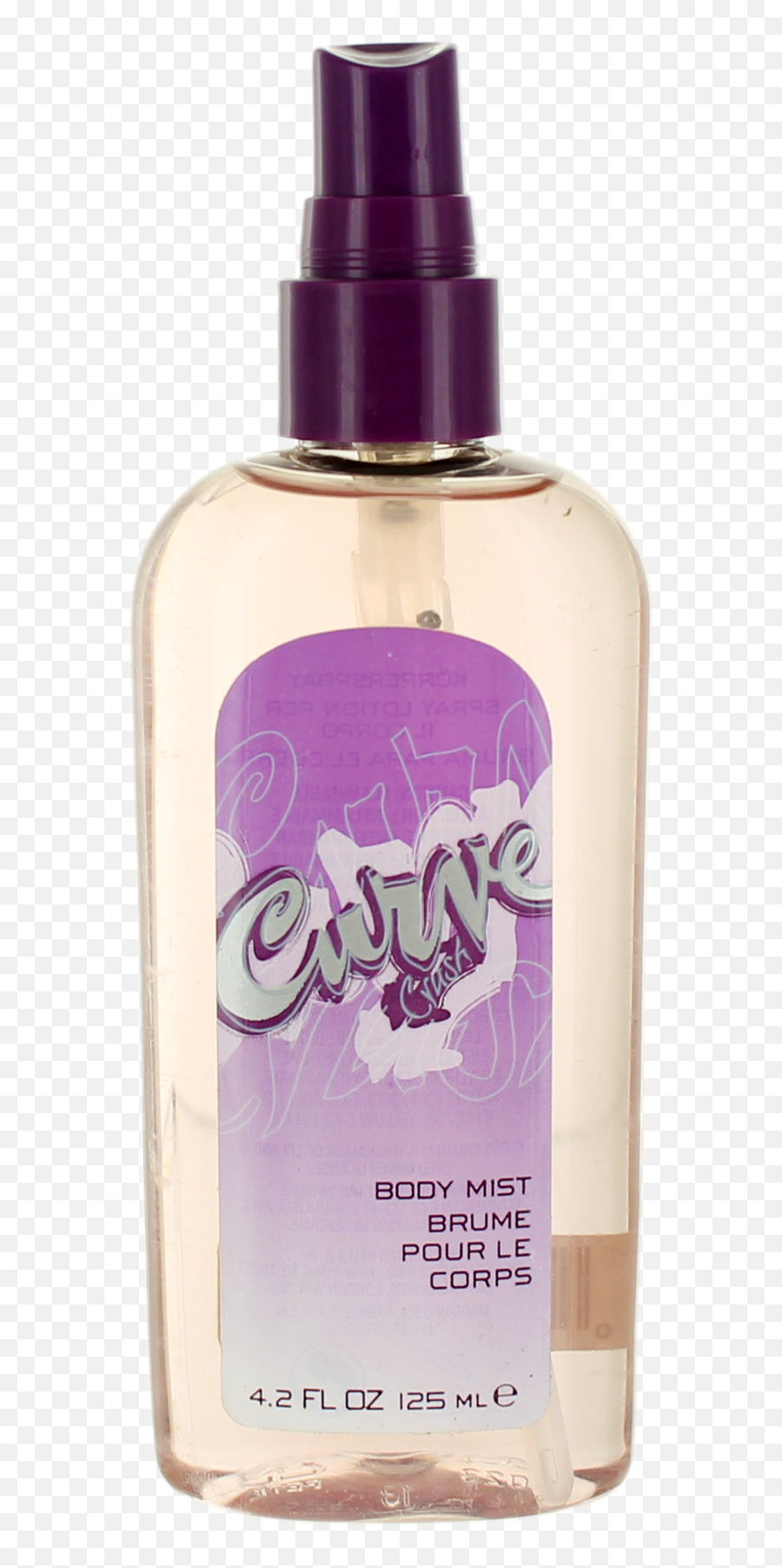 Details About Curve Crush By Liz Claiborne For Women Body Mist Perfume Spray 42oz No Cap New Png Purple