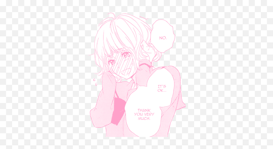Transparent Pink Anime Girl - Transparent Pink Anime Png,Anime Blush Png