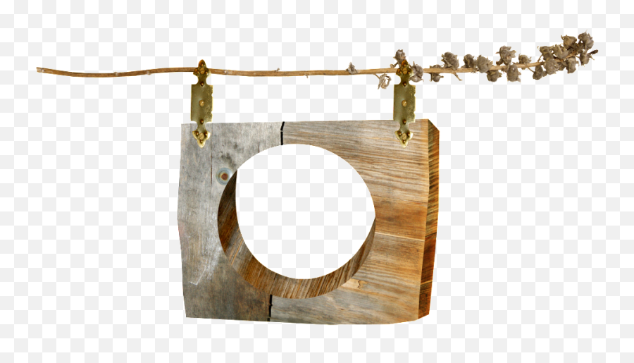 Download Hd Molduras De Madeira - Wood Frame Hanging Png Frame Hanging Png,Hanging Wood Sign Png