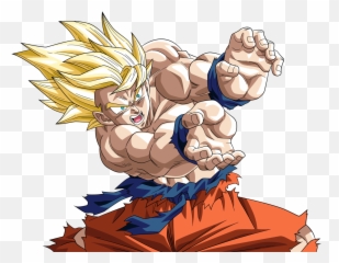 Download Super Saiyan Goku Alt Palette - Goku Super Saiyan Damaged Png,Goku Png