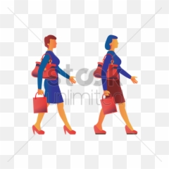 Women Walking Png Image - Side View Hand Holding Bag